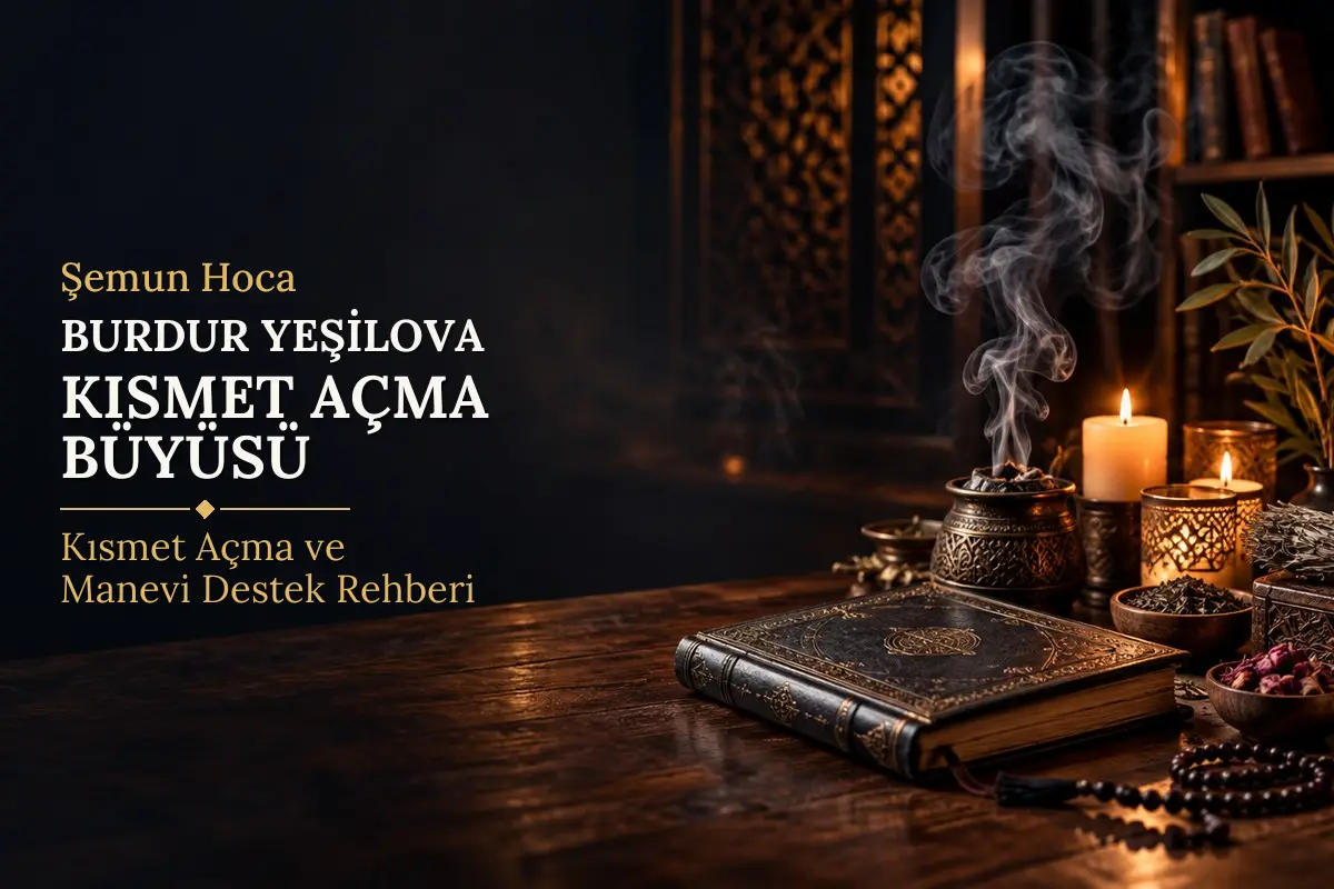 Burdur Yeşilova Kısmet Açma Büyüsü – Şemun Hoca rehberi (temsili görsel)