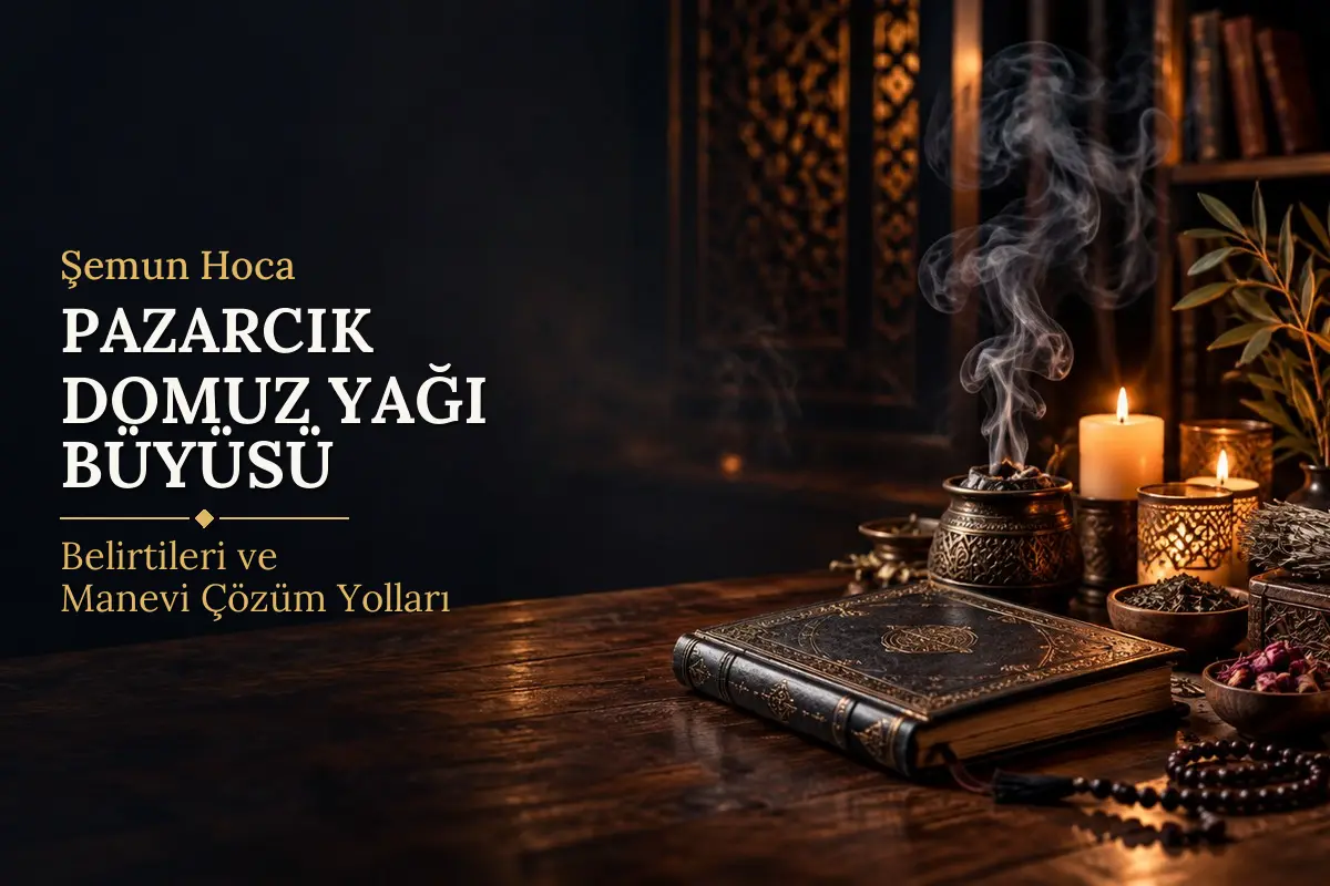 Pazarcık Domuz Yağı Büyüsü – Şemun Hoca rehberi (temsili görsel)