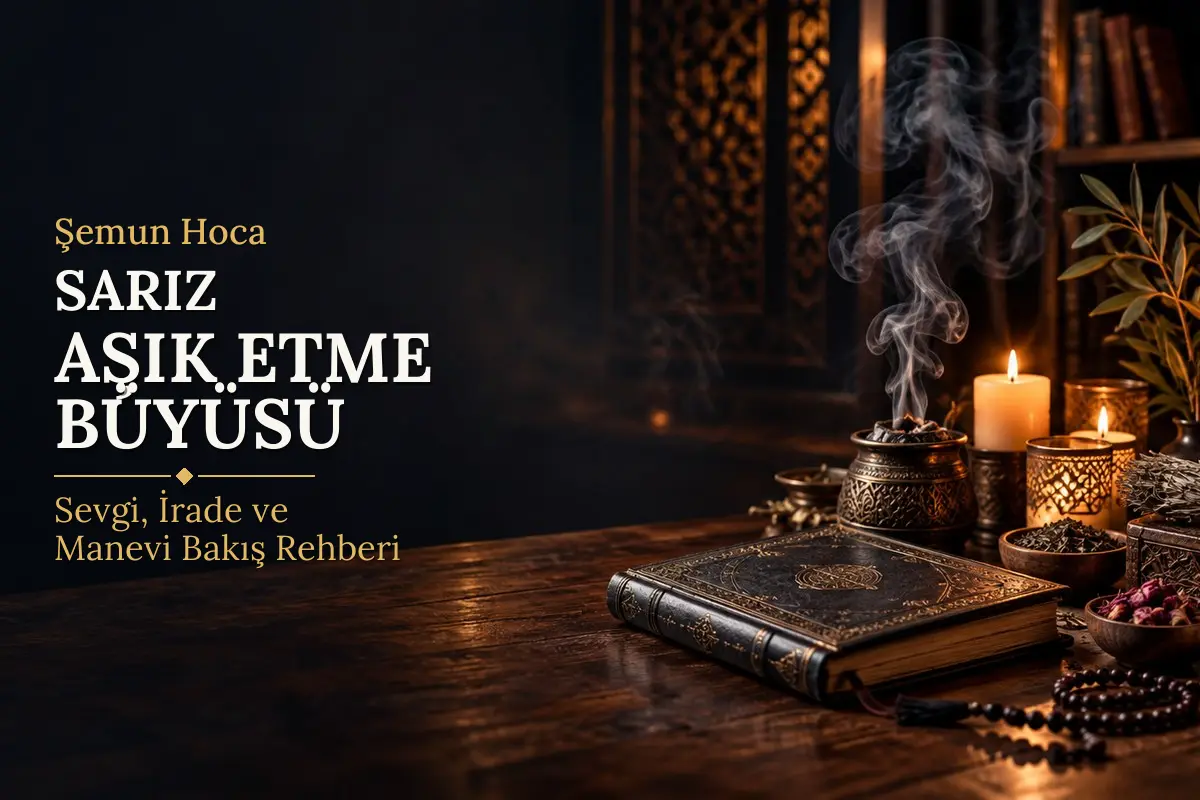Sarız Aşık Etme Büyüsü – Şemun Hoca rehberi (temsili görsel)