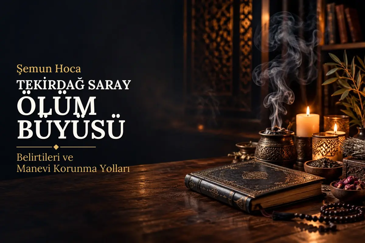 Tekirdağ Saray Ölüm Büyüsü – Şemun Hoca rehberi (temsili görsel)