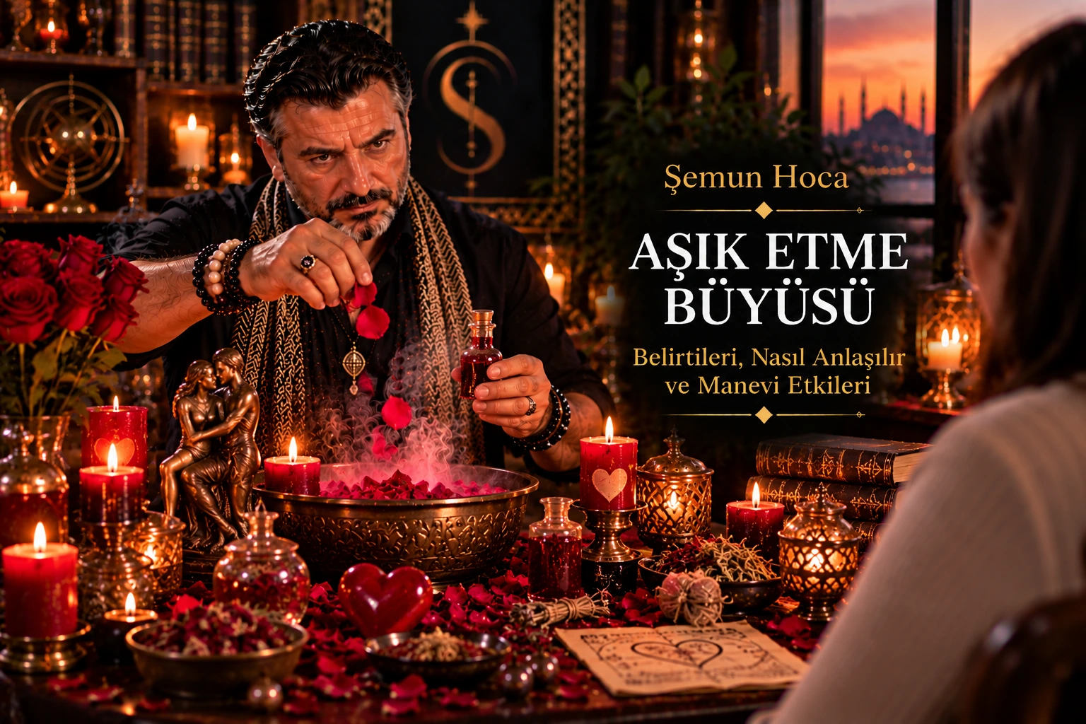 Âşık Etme Büyüsü hakkında geleneksel anlatıları açıklayan görsel (temsili)