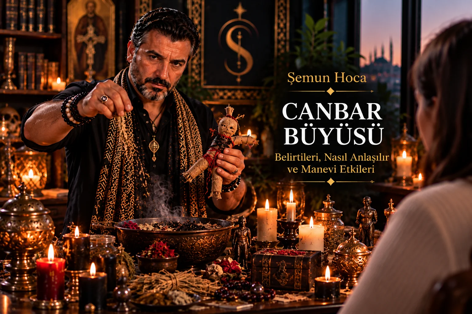 Canbar Büyüsü hakkında geleneksel anlatıları açıklayan görsel (temsili)