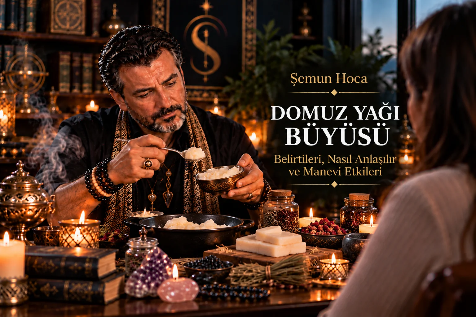 Domuz Yağı Büyüsü hakkında geleneksel anlatıları açıklayan görsel (temsili)