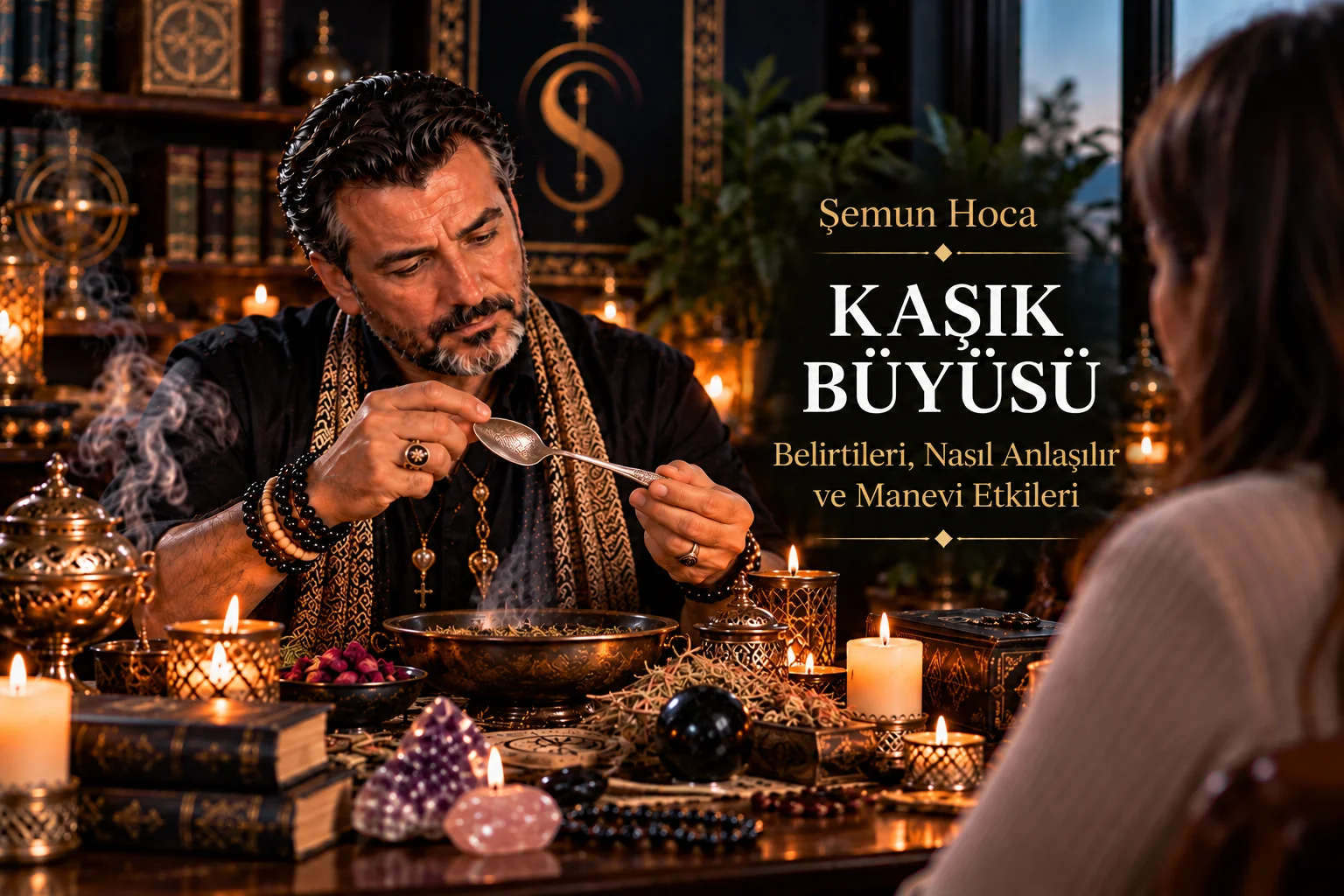 Kaşık Büyüsü hakkında geleneksel anlatıları açıklayan görsel (temsili)