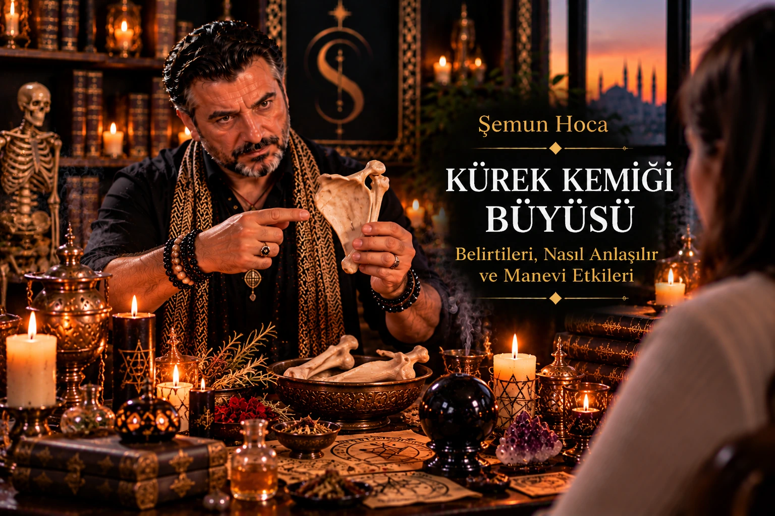 Kürek Kemiği Büyüsü hakkında geleneksel anlatıları açıklayan görsel (temsili)