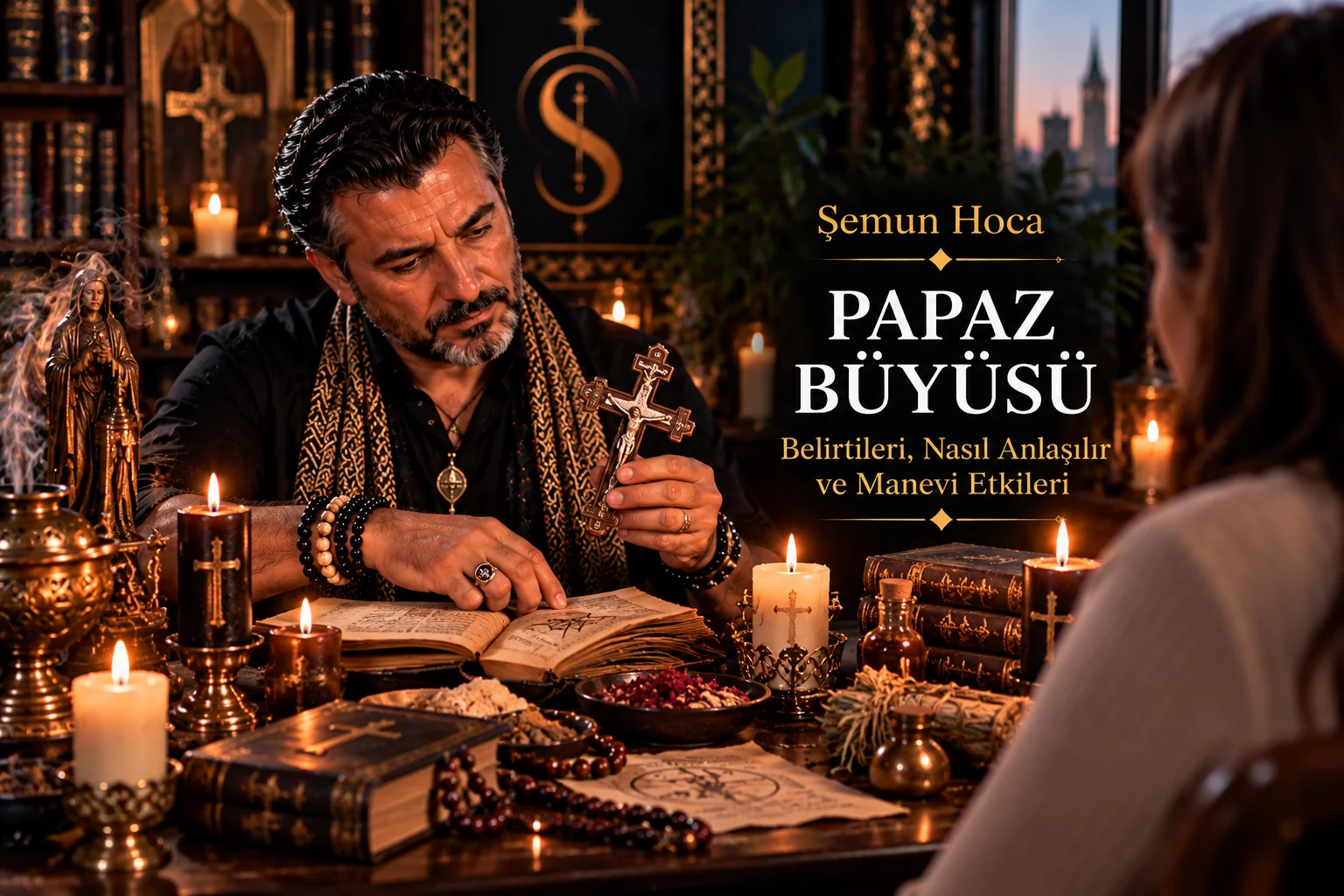 Papaz Büyüsü hakkında geleneksel anlatıları açıklayan görsel (temsili)