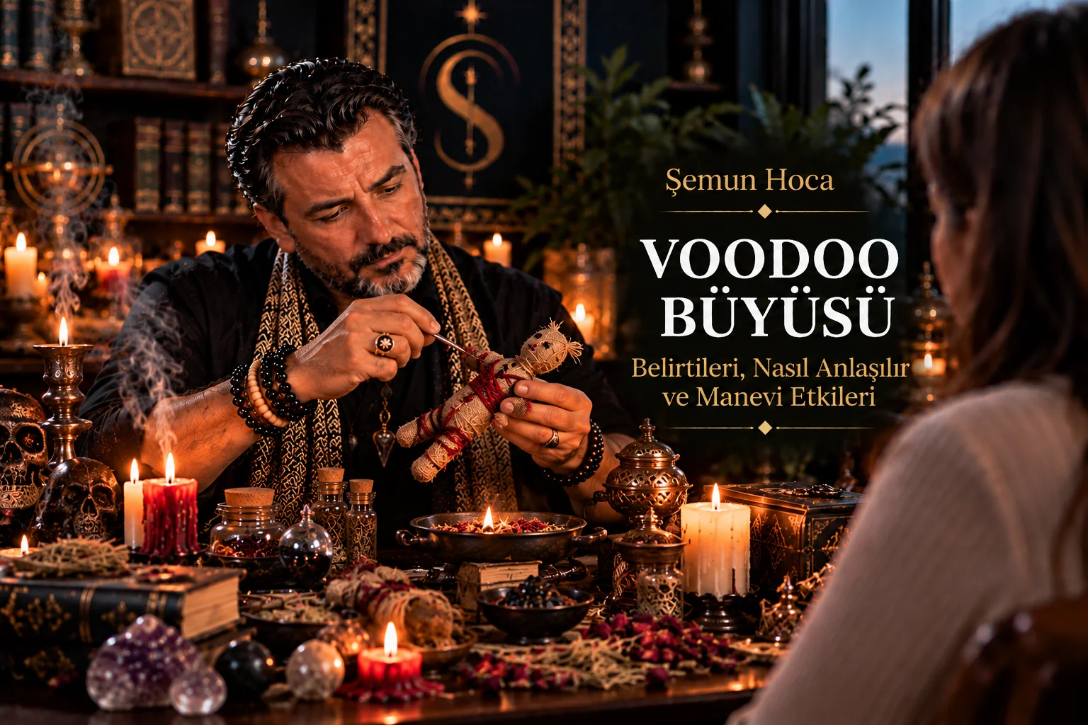 Voodoo Büyüsü hakkında geleneksel anlatıları açıklayan görsel (temsili)