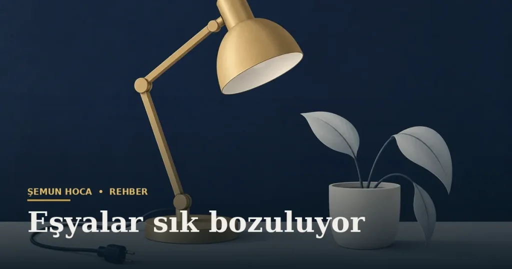 Eşyalar sık bozuluyor — Şemun Hoca bilgi rehberi başlıklı görseli