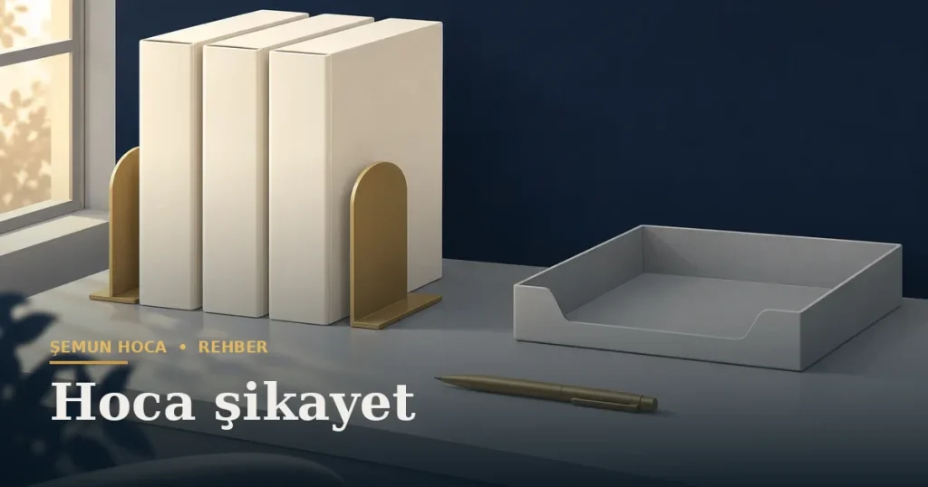 Hoca şikayet — Şemun Hoca bilgi rehberi başlıklı görseli