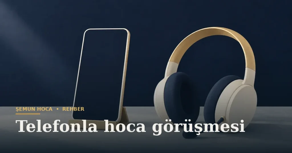 Telefonla hoca görüşmesi — Şemun Hoca bilgi rehberi başlıklı görseli