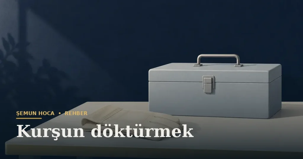 Kurşun döktürmek — Şemun Hoca bilgi rehberi başlıklı görseli