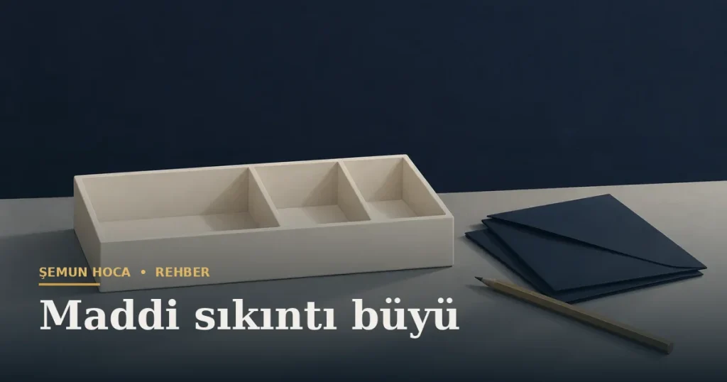 Maddi sıkıntı büyü — Şemun Hoca bilgi rehberi başlıklı görseli