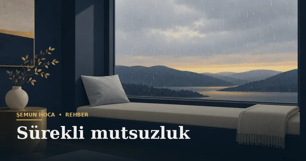 Sürekli mutsuzluk — Şemun Hoca bilgi rehberi başlıklı görseli