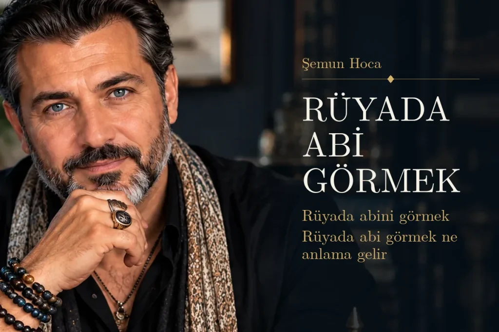 Rüyada abi görmek tabiri — Şemun Hoca rüya yorumu: rüyada abini görmek