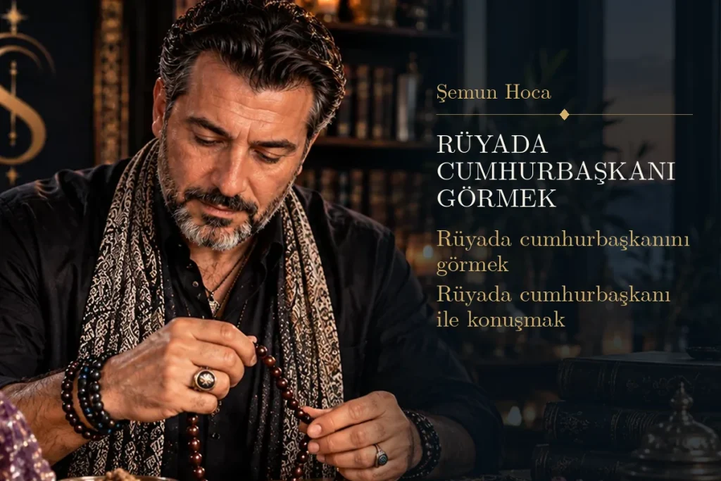 Rüyada cumhurbaşkanı görmek tabiri — Şemun Hoca rüya yorumu: rüyada cumhurbaşkanını görmek