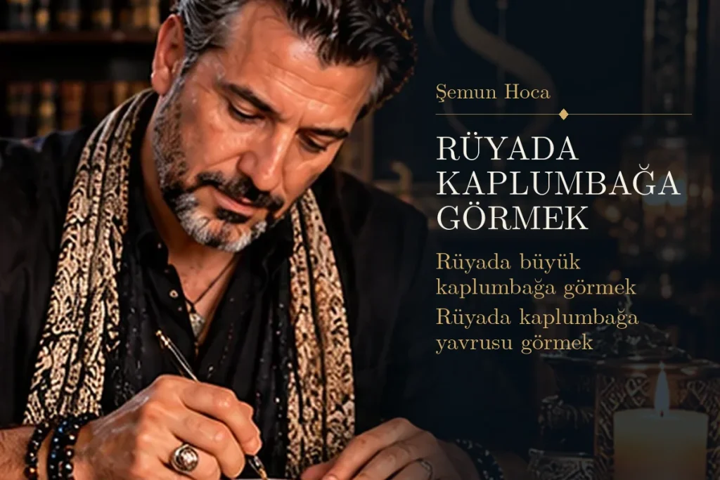 Rüyada kaplumbağa görmek tabiri — Şemun Hoca rüya yorumu: rüyada büyük kaplumbağa görmek