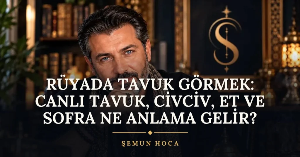 Rüyada Tavuk Görmek: Canlı Tavuk, Civciv, Et ve Sofra ne anlama gelir? Rüya tabiri ve anlamı – Şemun Hoca