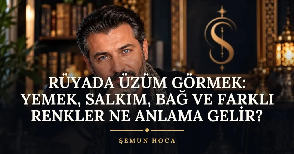 Rüyada Üzüm Görmek: Yemek, Salkım, Bağ ve Farklı Renkler ne anlama gelir? Rüya tabiri ve anlamı – Şemun Hoca