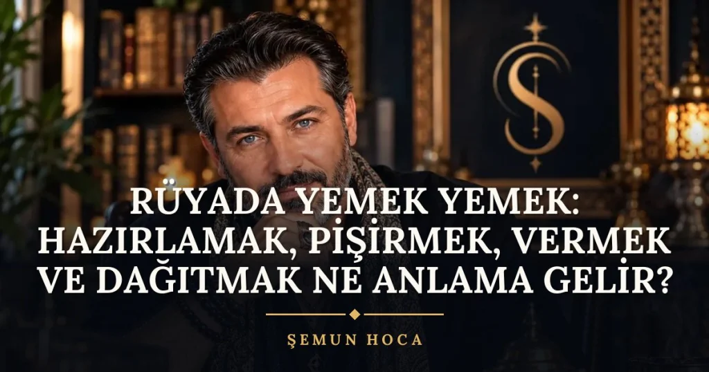 Rüyada Yemek Yemek: Hazırlamak, Pişirmek, Vermek ve Dağıtmak ne anlama gelir? Rüya tabiri ve anlamı – Şemun Hoca