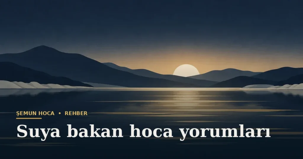 Suya bakan hoca yorumları — Şemun Hoca bilgi rehberi başlıklı görseli